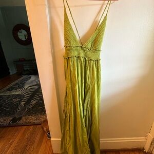 Free People Green Maxi Dress